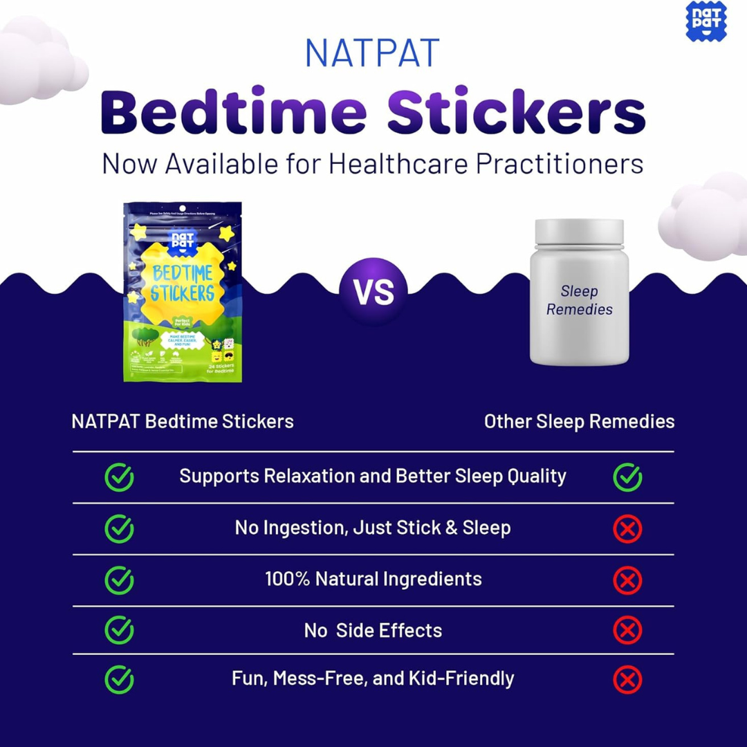 NATPAT Bedtime Stickers: Natural Sleep Aid, Wellness Patches