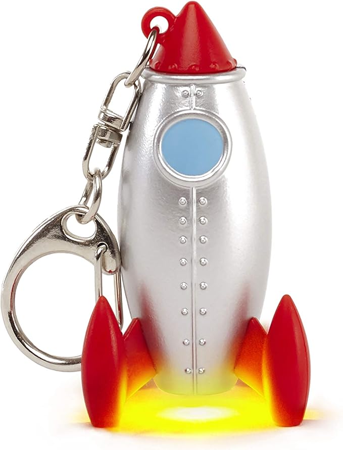 Rocket LED & Sound Keychain