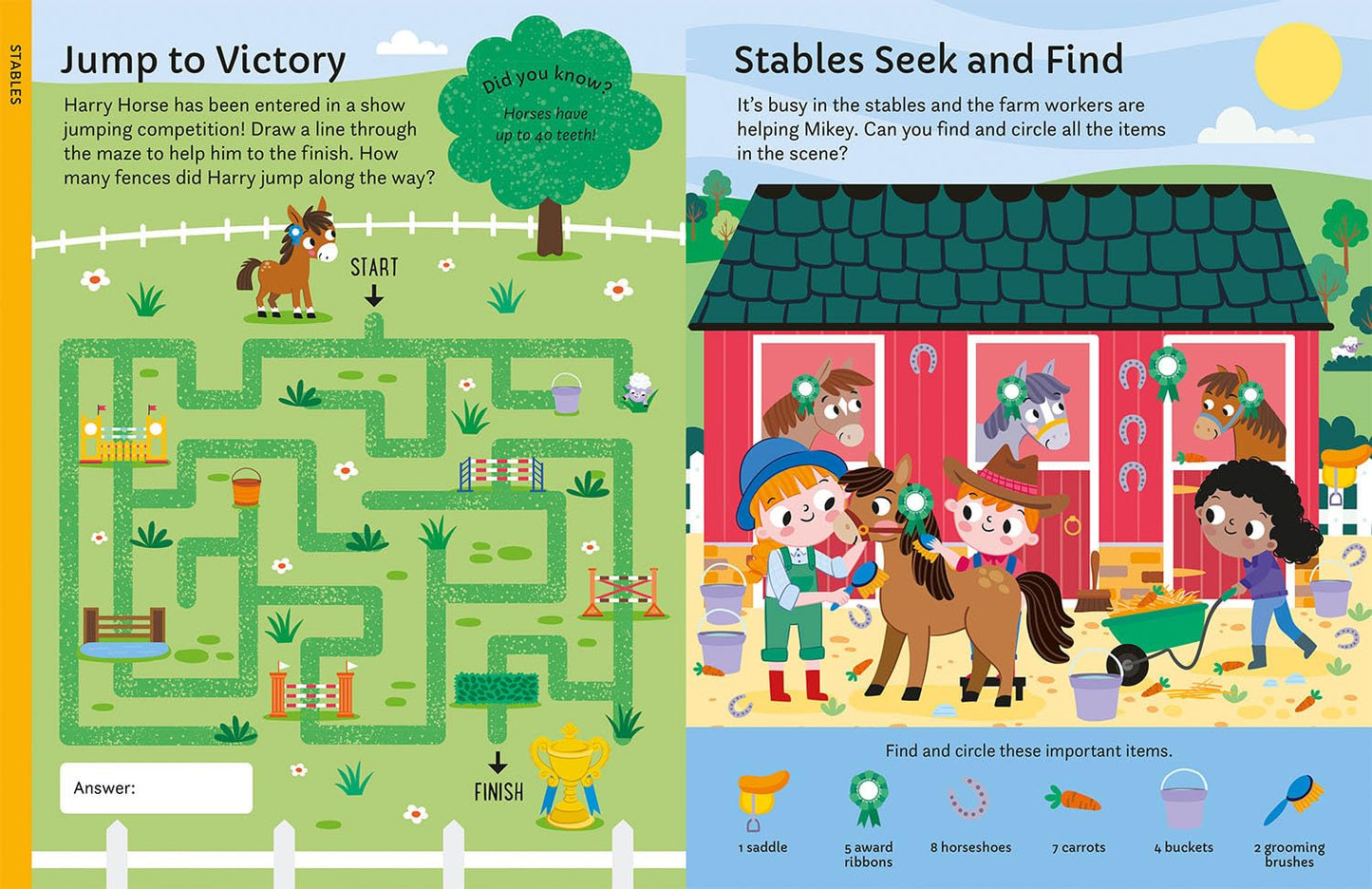 Farm Wipe-Clean Activity Book Reusable Drawing and Activity Fun