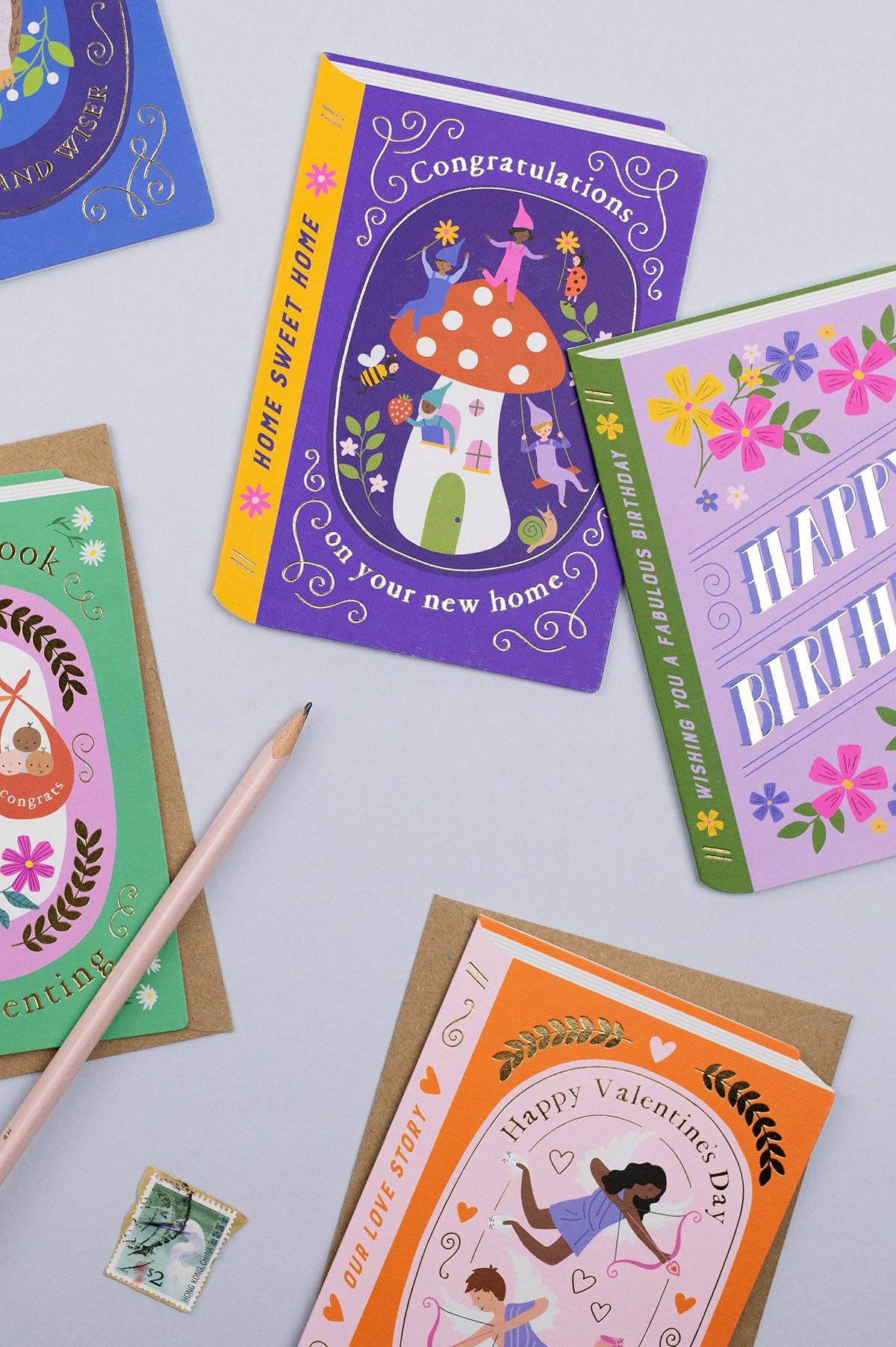 Mushroom House New Home Card