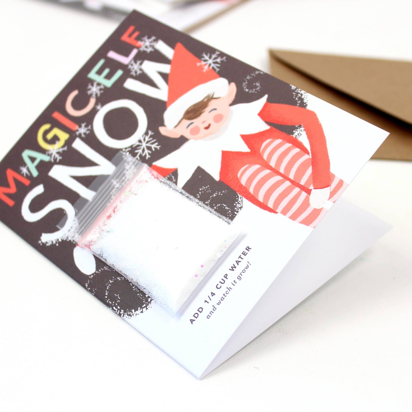 Snow Card - Magic Elf Instant Snow Christmas