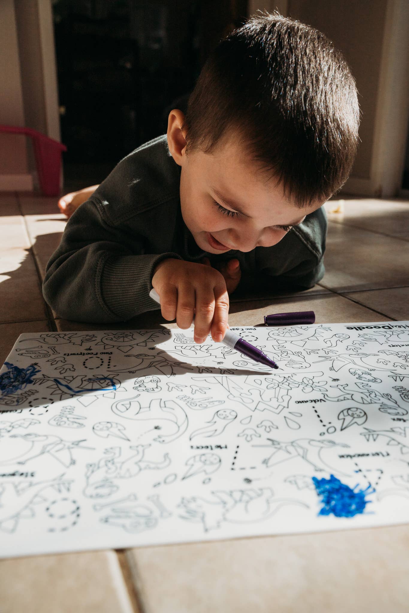 DinoRoar Classic Coloring & Doodle Mat