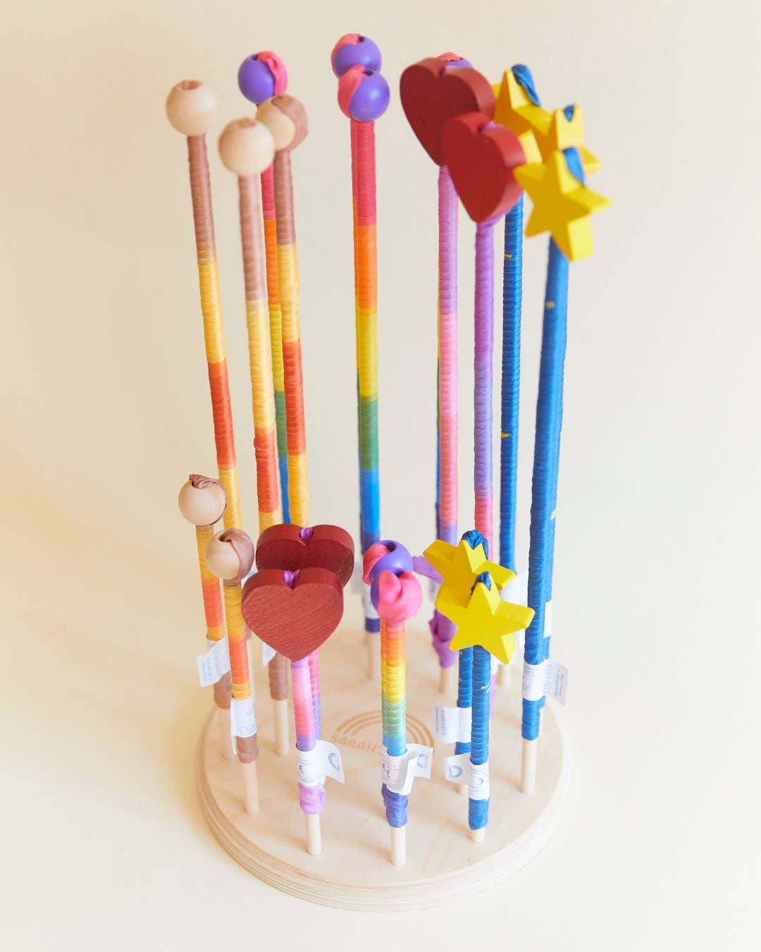 Boho Silk & Wood Streamer - Wand for Pretend Play