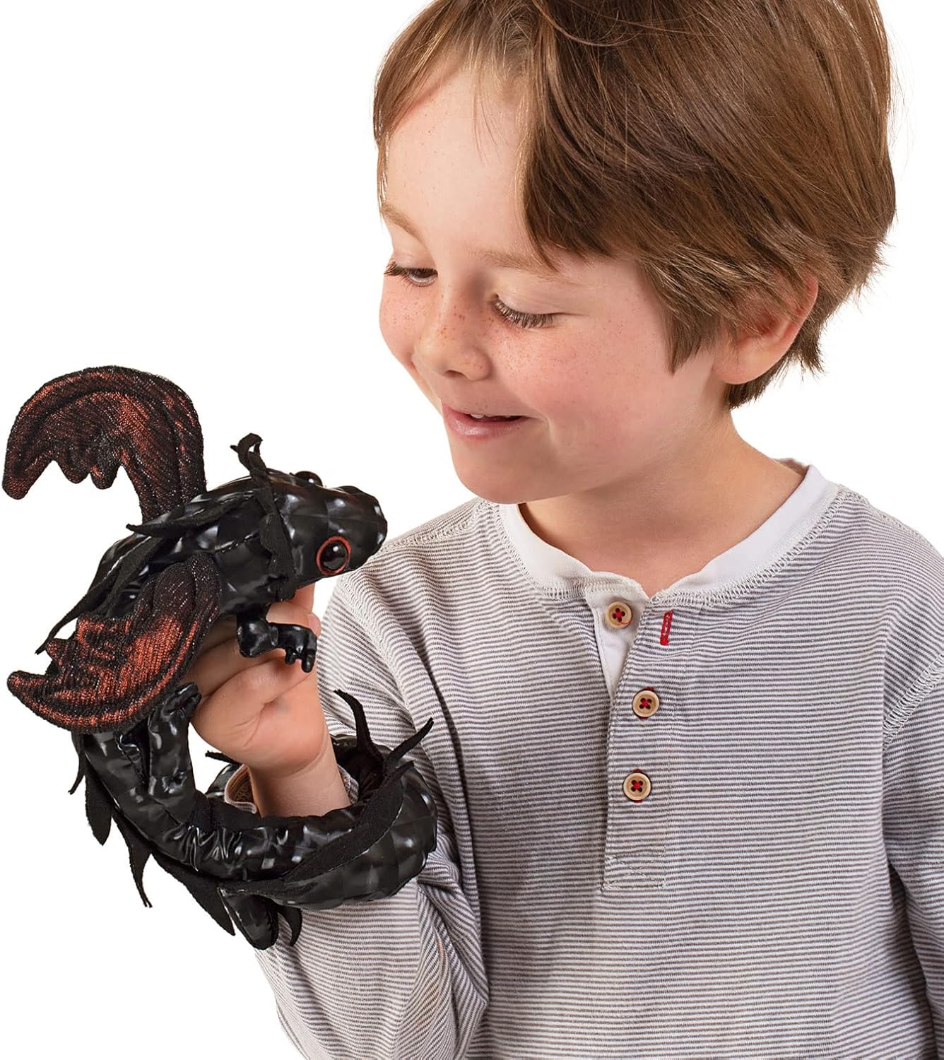 Midnight Dragon Wristlet Puppet