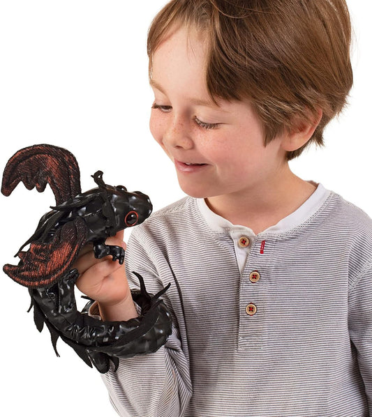 Midnight Dragon Wristlet Puppet
