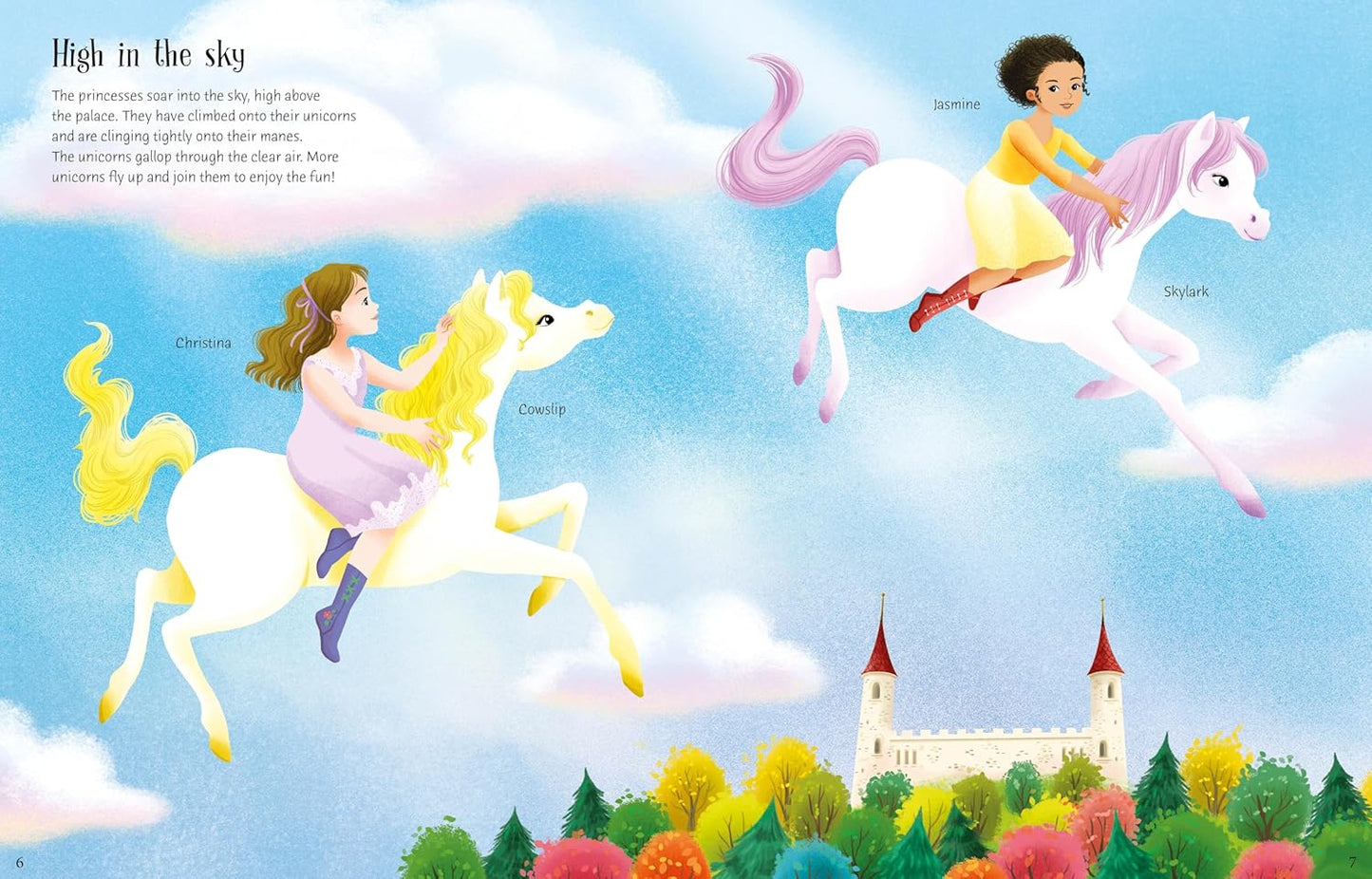 Usborne Sticker Dolly Dressing Unicorn Princesses