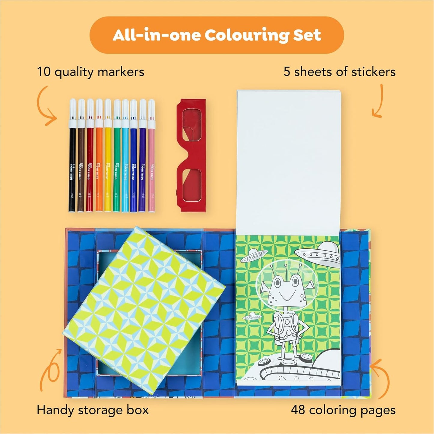 3D Colouring Set - Sci-Fi