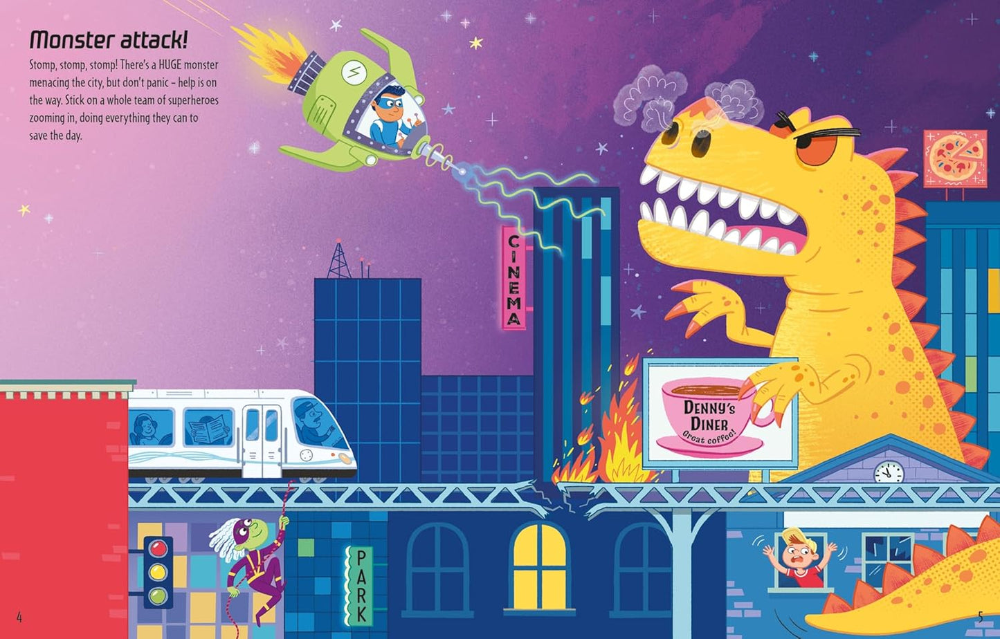 First Sticker Book Superheroes