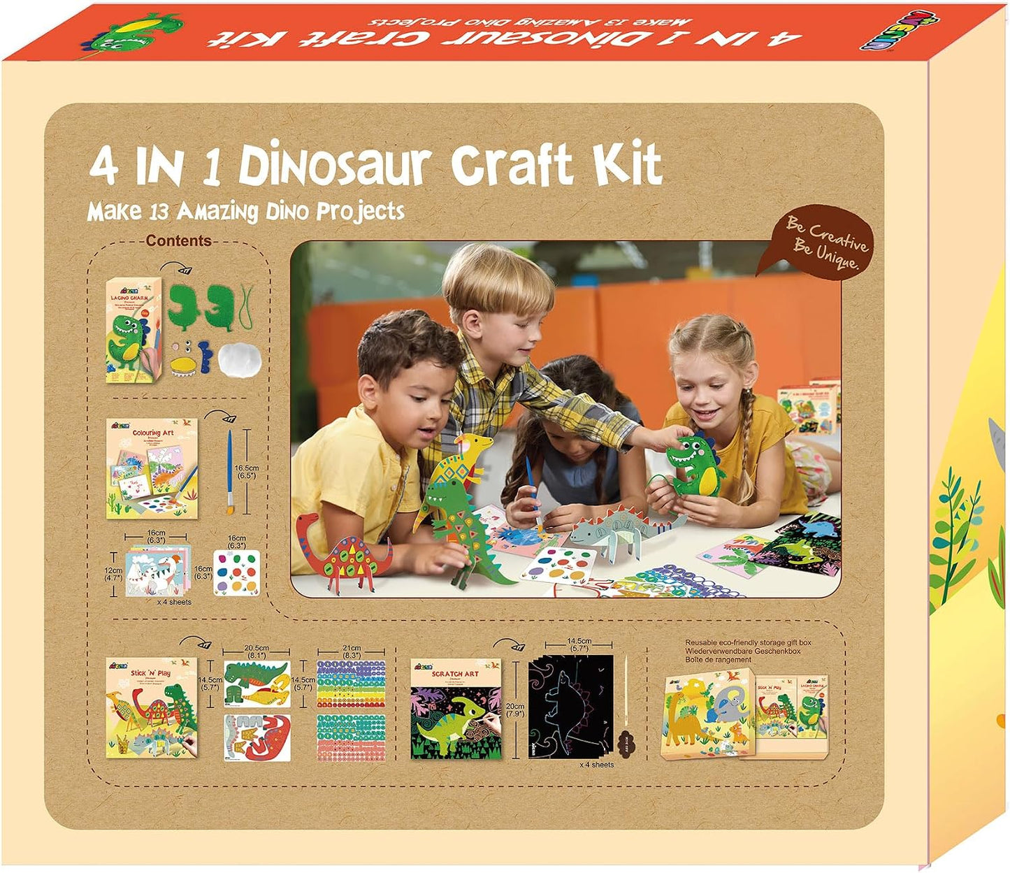4 in 1 Dinosaur Craft Kit