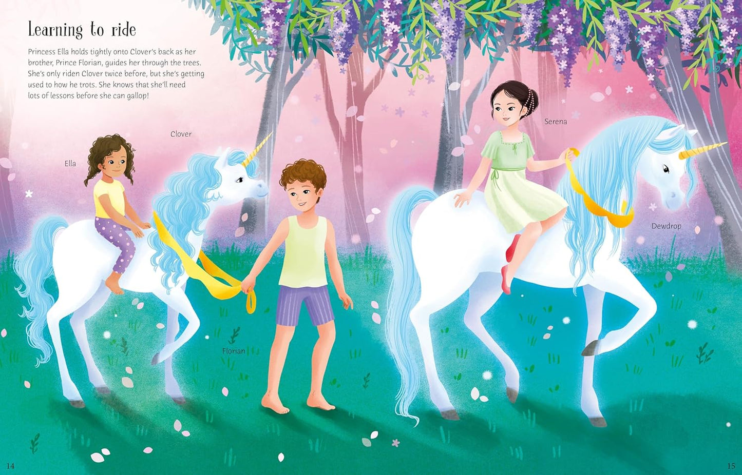 Usborne Sticker Dolly Dressing Unicorn Princesses