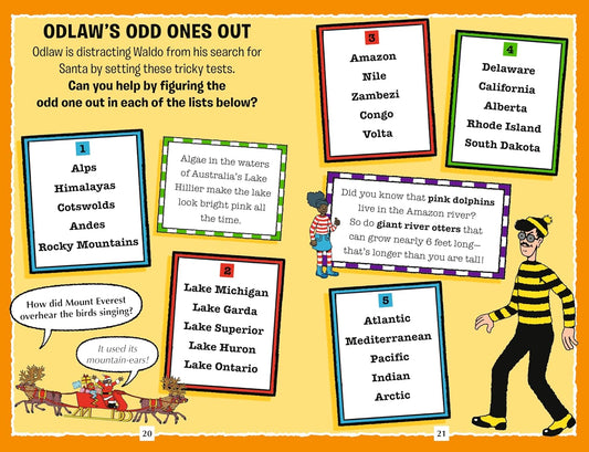 Where's Waldo? The Search for Santa: Searches, Puzzles, Facts, and Jokes