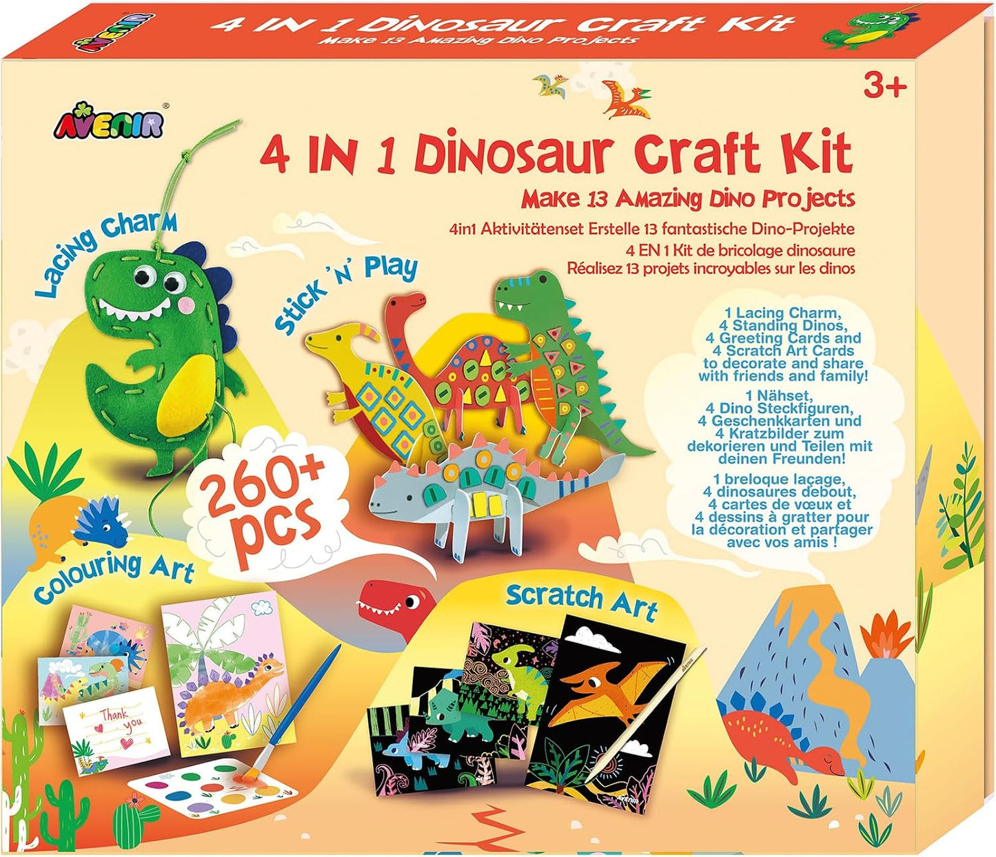 4 in 1 Dinosaur Craft Kit