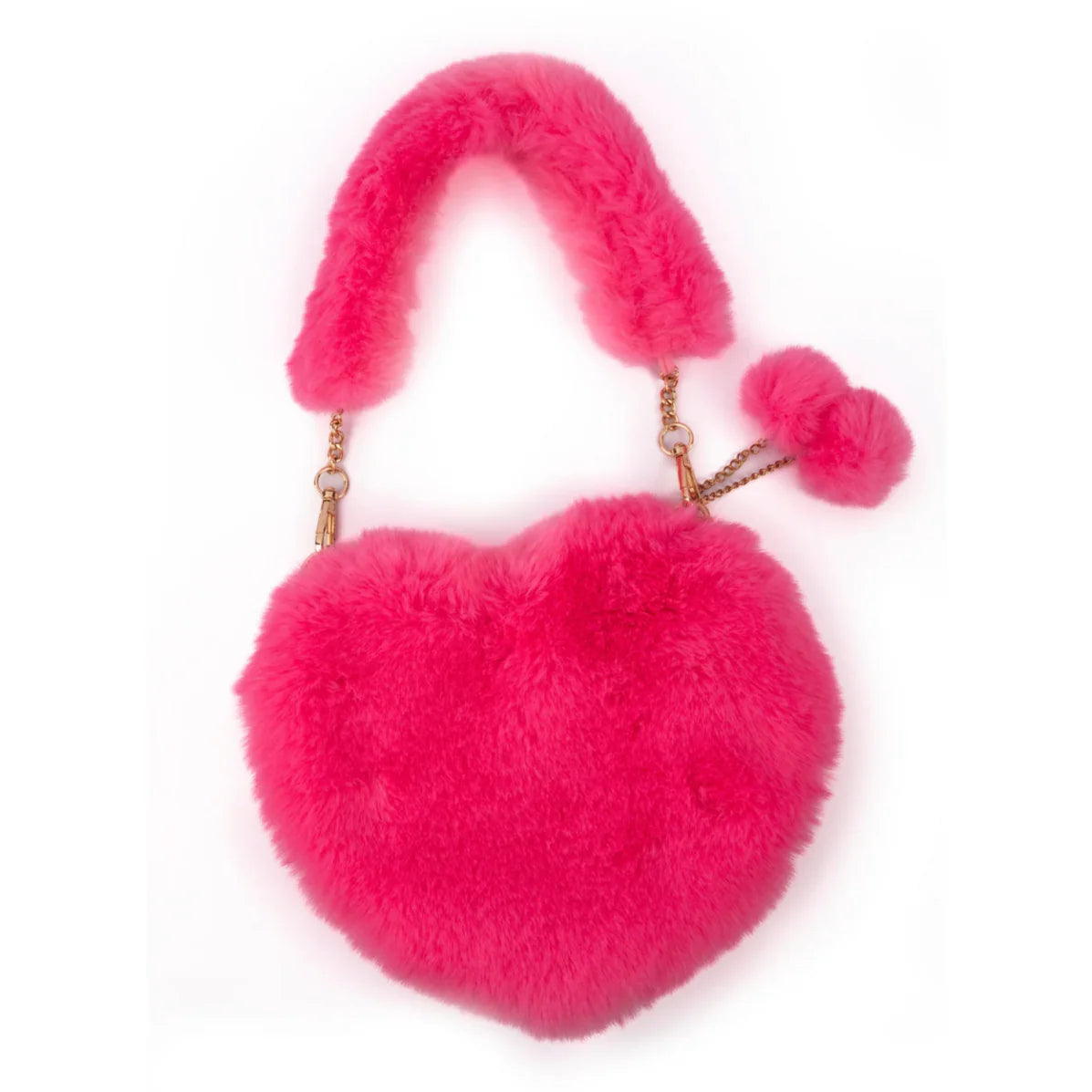 Great Pretenders - Pinky Promise Furry Fuchsia Purse