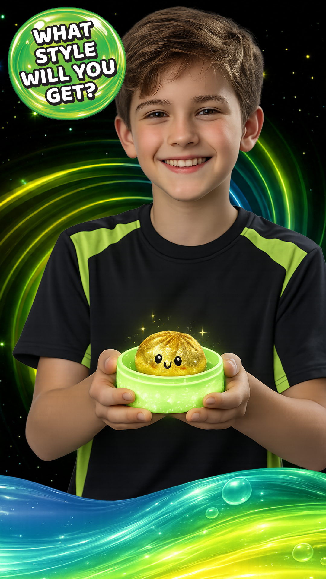 Glow-in-the-Dark Mystery Dumpling Squishy Toy Display (12pc)