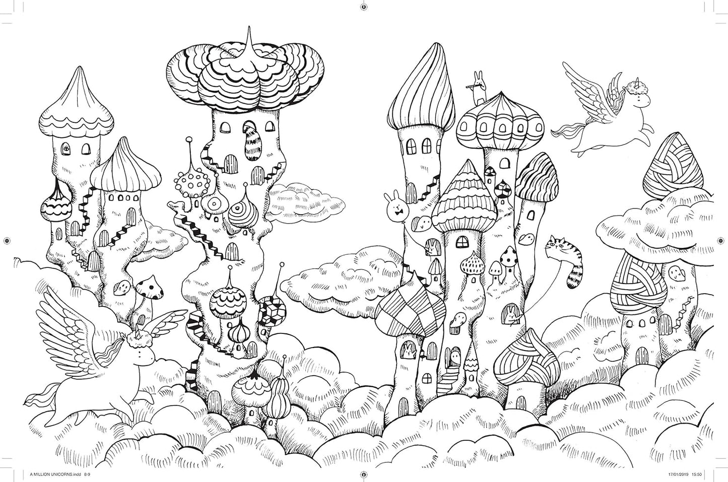 A Million Unicorns - Magical Creatures to Color