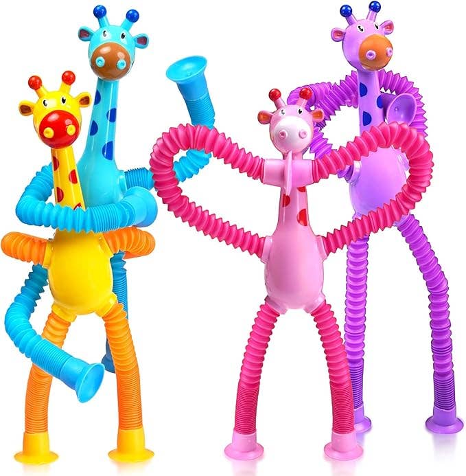 Giraffe Toy Pop Tube Fidget Toy Sensory Toy