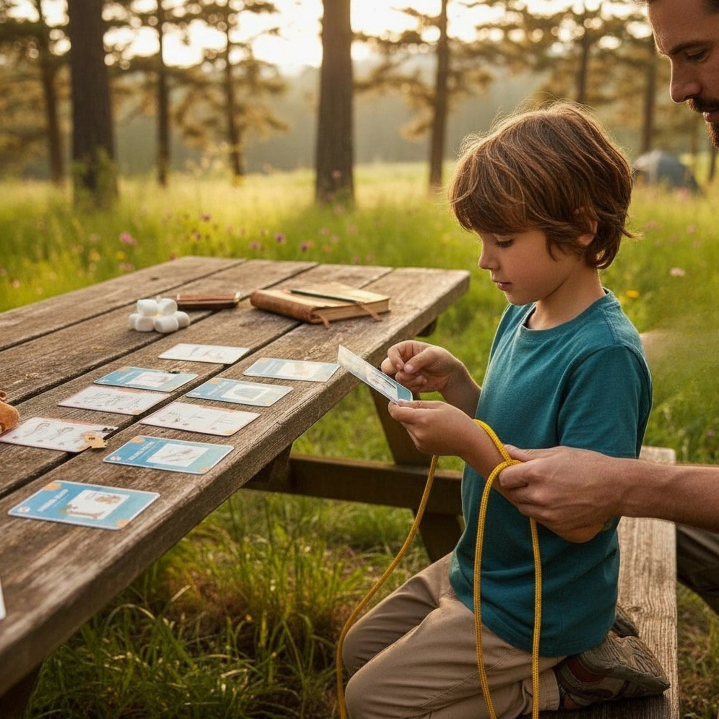 Kids Knot Tying Game Outdoor Skills Activity Kit