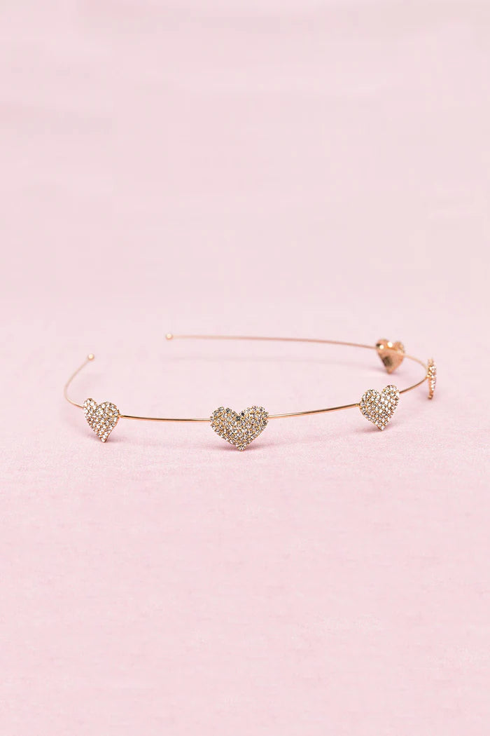 Great Pretenders - Boutique Rhinestone Heart Headband