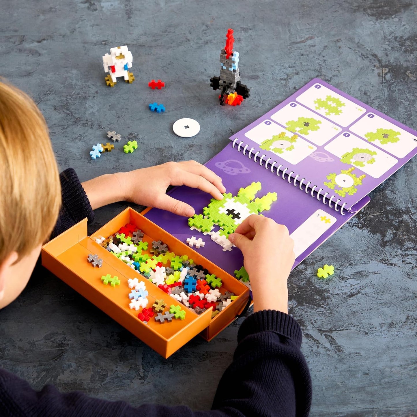 Plus Plus - Puzzle by Number Activity Pad - Space