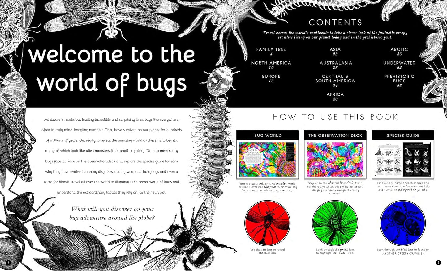 Illumibugs Explore the world of mini beasts with your magic 3 color lens