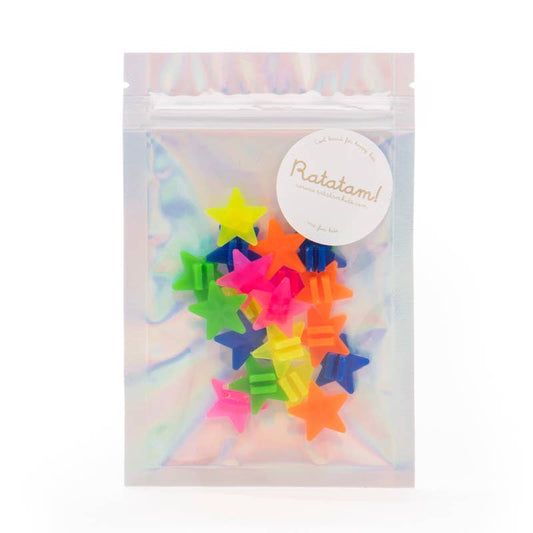 Bicycle clip accessories with Multicolour Stars