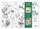 Table top coloring mat, llama