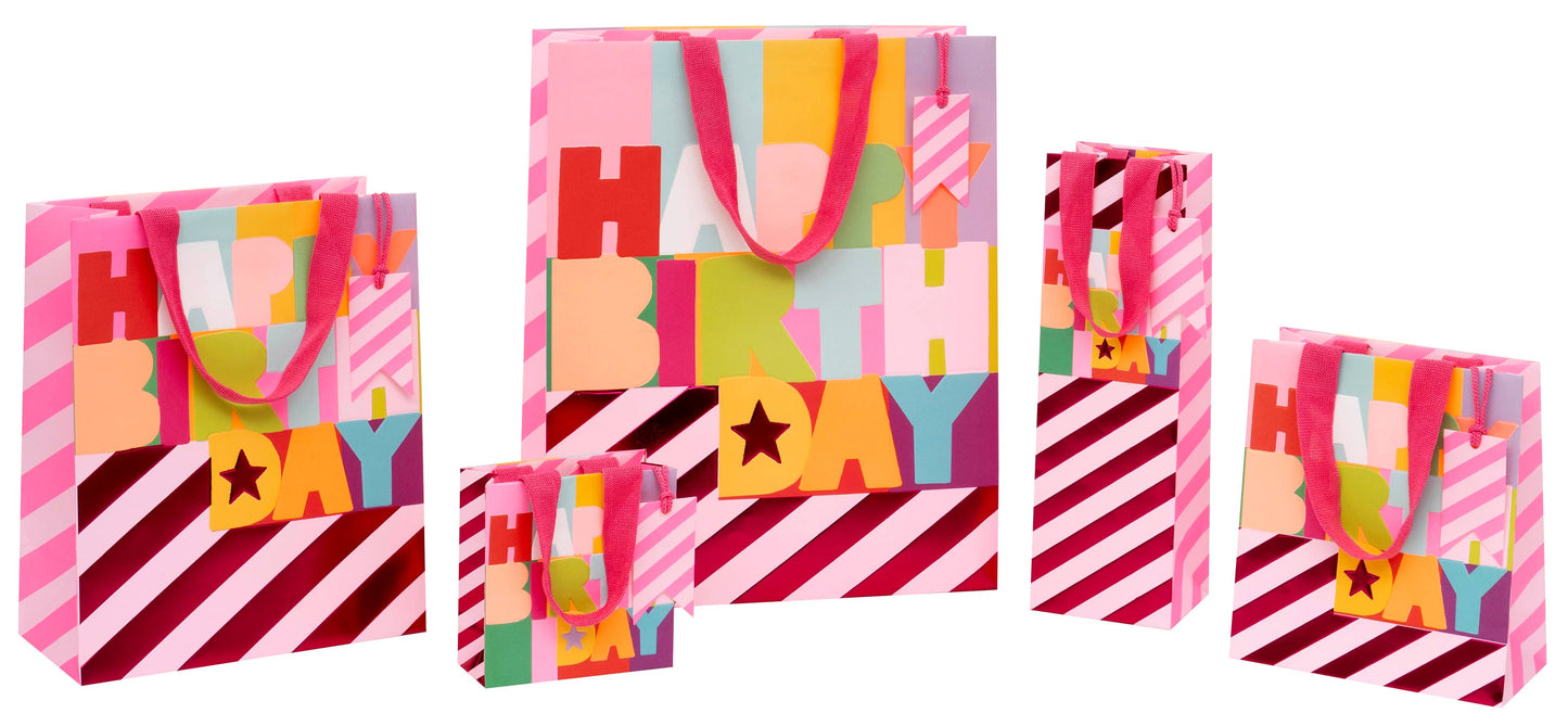 Bag Medium Fluorescent Fuchsia