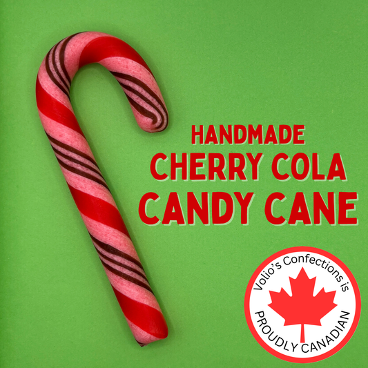 Cherry Cola Large Handmade Candy Canes