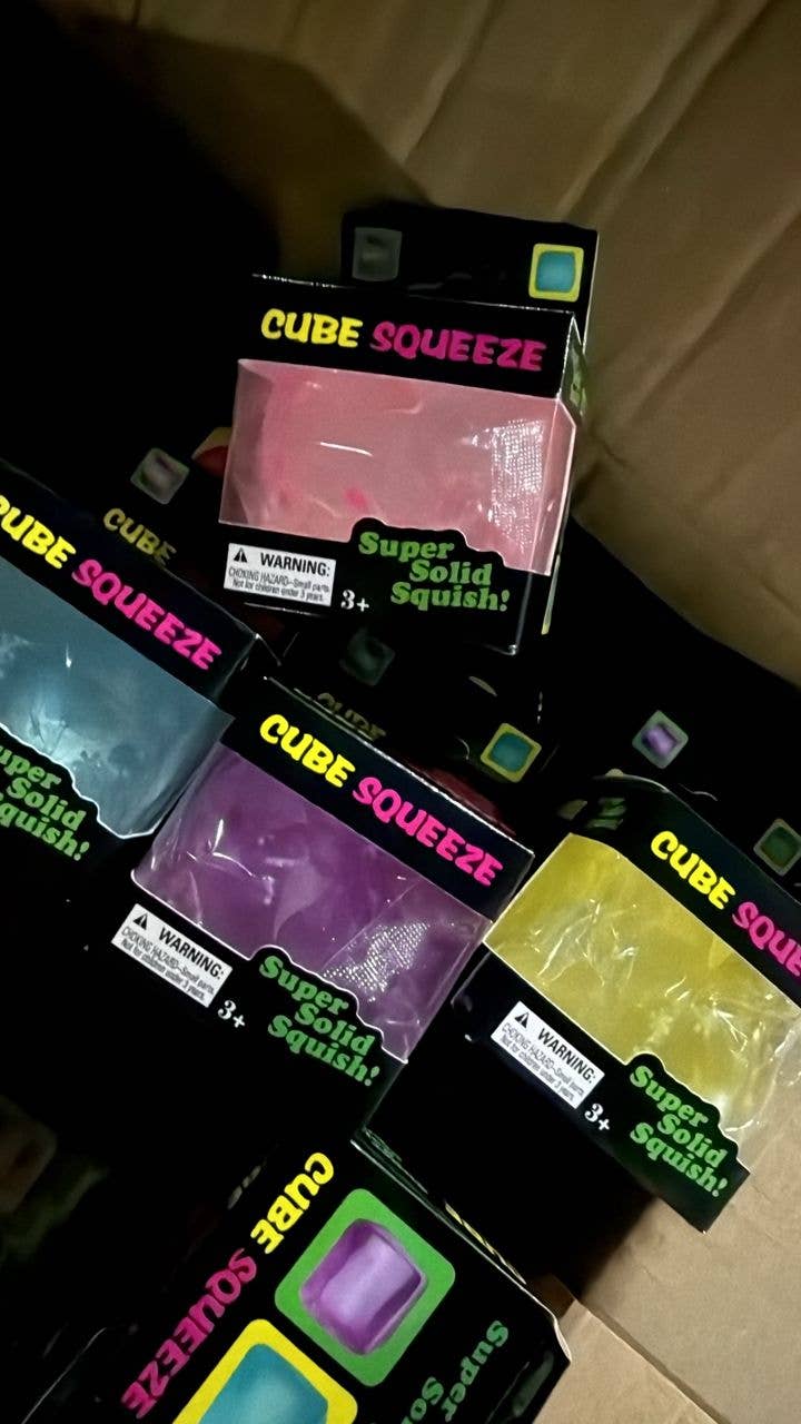 Rainbow Snowflake Cube Squishy