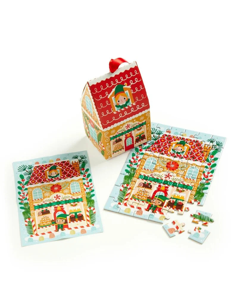 Santa's Bakery 48 Piece Mini Puzzle Ornament