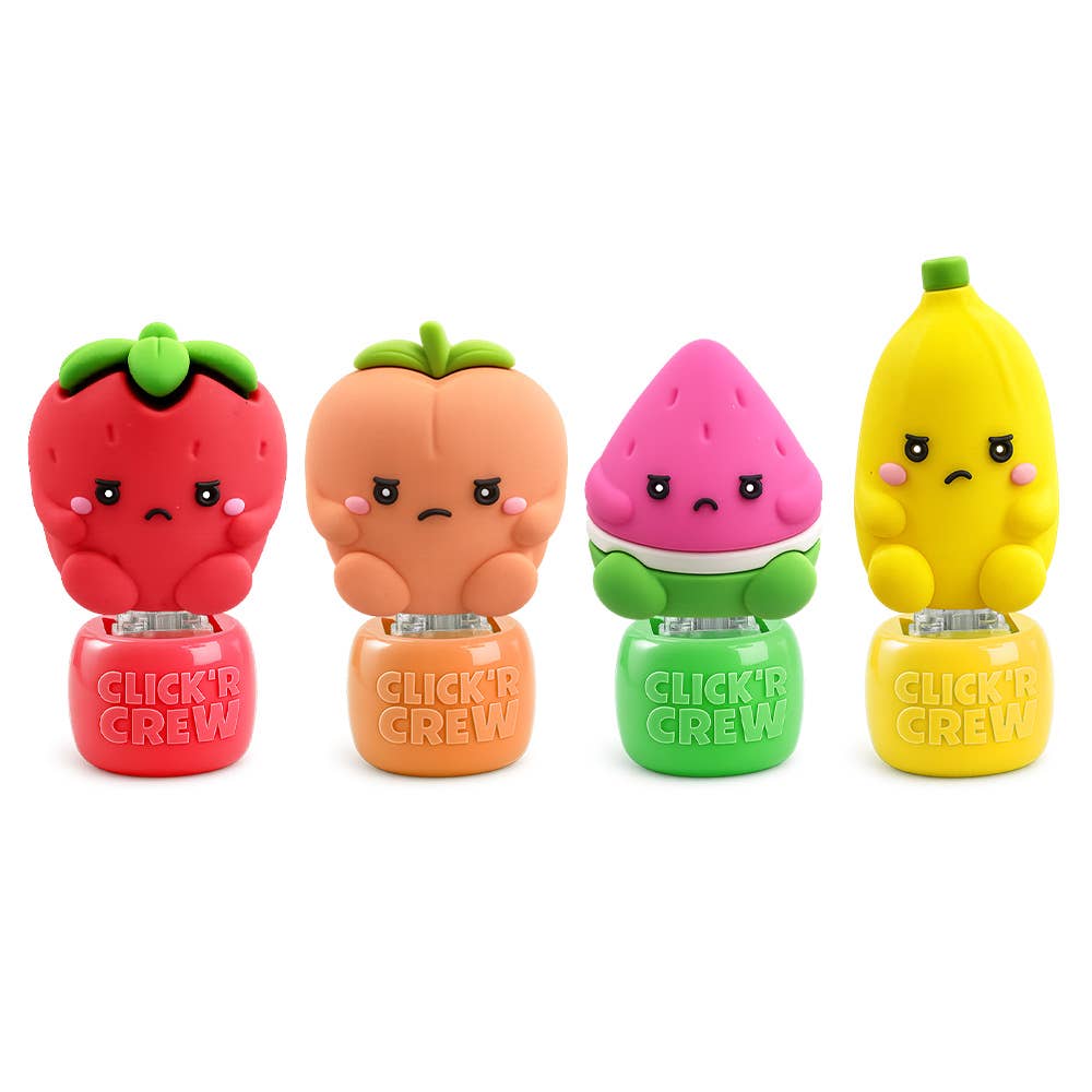 CLICK’R CREW Keyboard Clickers -Grumpy Fruit Edition