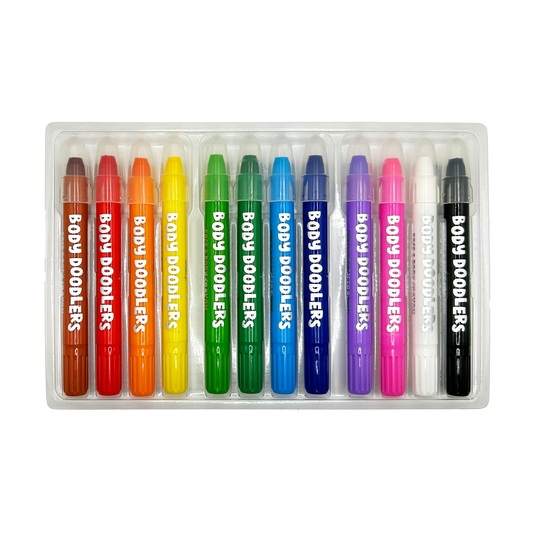 Body Doodlers Face & Body Crayons - Set of 12