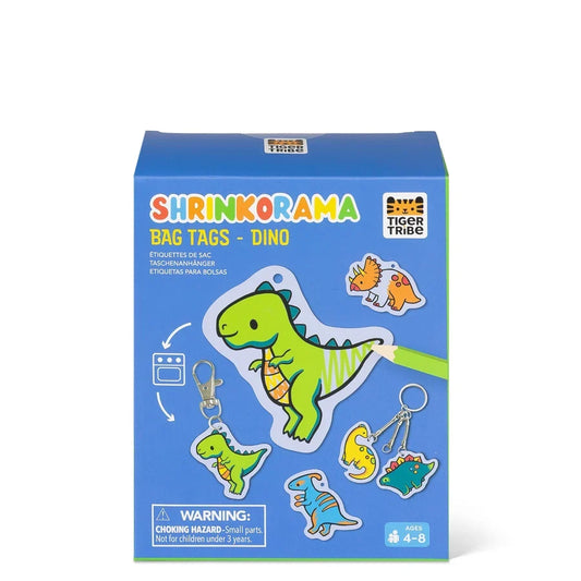 Tiger Tribe - Shrinkorama - Bag Tags - Dino
