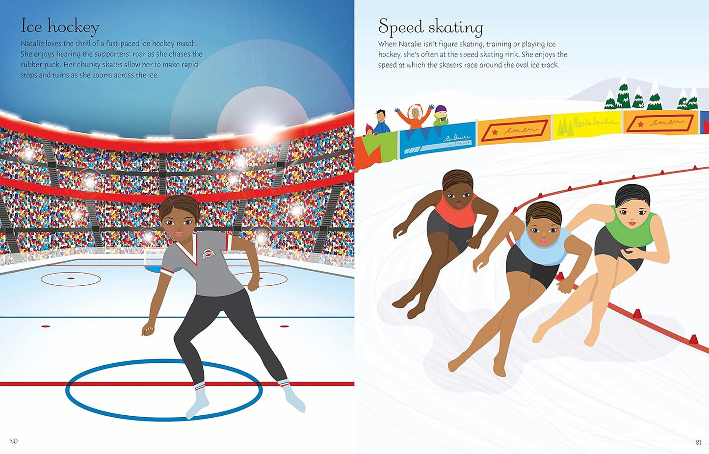 Sticker Dolly Dressing Ice Skaters