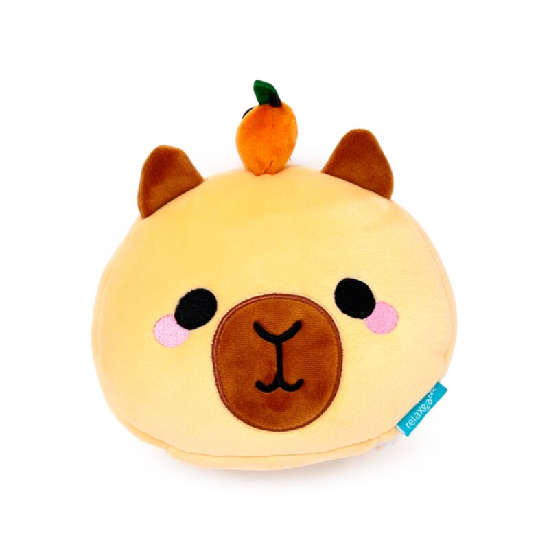 Relaxeazzz Duke the Capybara Plush Travel Pillow & Eye Mask