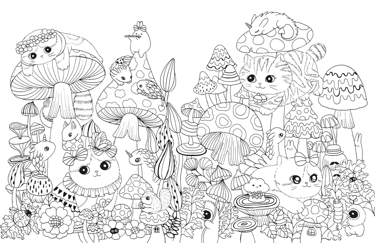 A Million Kittens: Adorable Felines to Color