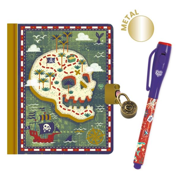 Little secret Notebook and magic marker /Pirate
