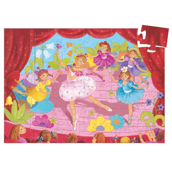 Djeco Silhouette Puzzle / Ballerina / 36 pcs