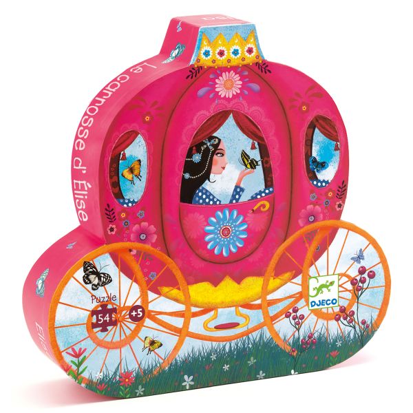 Djeco Silhouette puzzle / Elise's carriage / 54 pcs