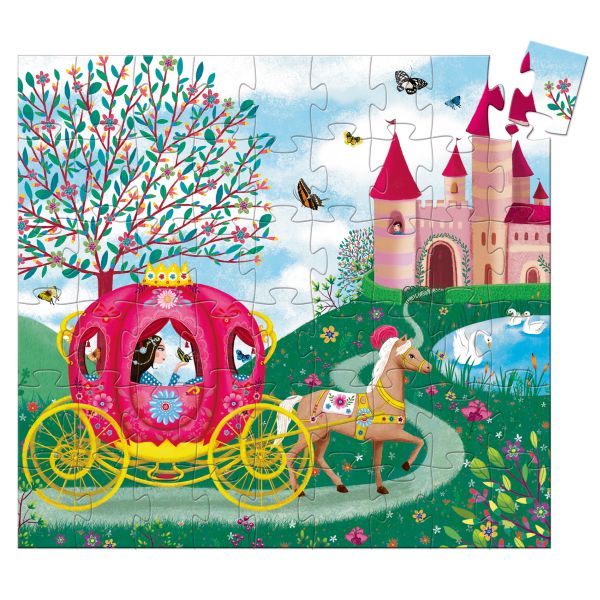 Djeco Silhouette puzzle / Elise's carriage / 54 pcs