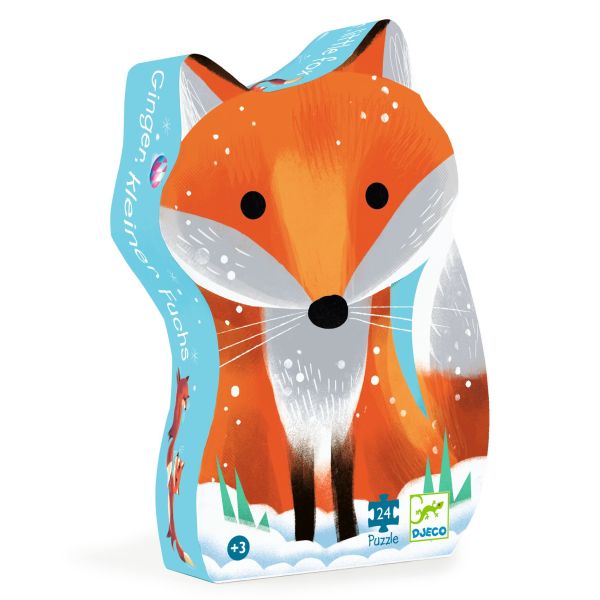 Djeco Silhouette puzzle / Ginger, little fox / 24 pcs