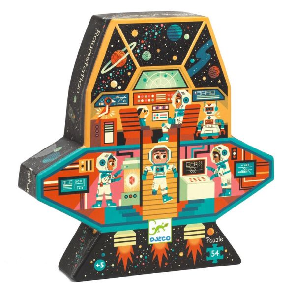 Djeco Silhouette Puzzle / Space station / 54 pcs