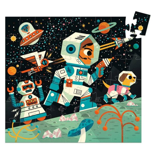 Djeco Silhouette Puzzle / Space station / 54 pcs