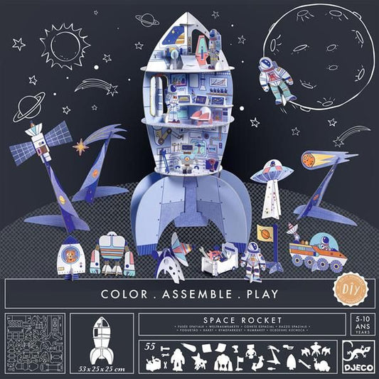 Color Assemble Play / Space rocket