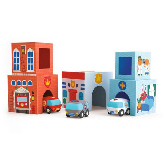 TopaniCar - Stacking blocks with vehicles