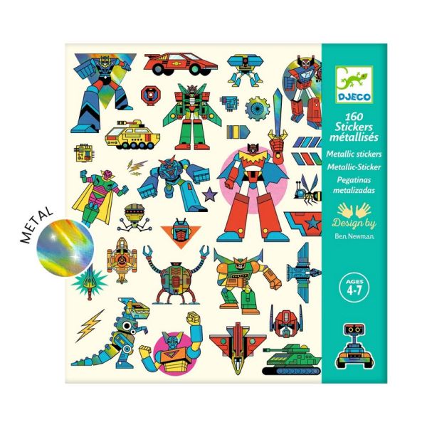 Metallic Stickers / Robots