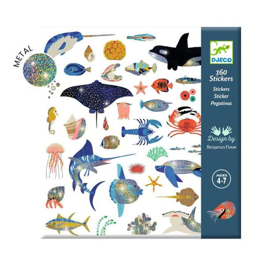 Metallic Stickers / Ocean
