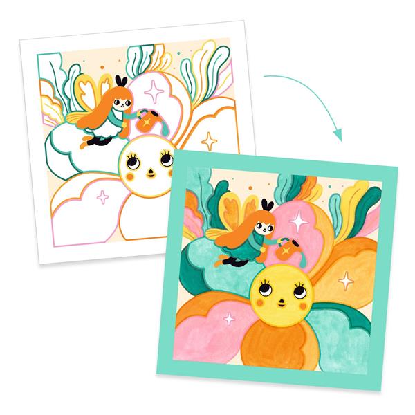 Cards to paint / Magical garden