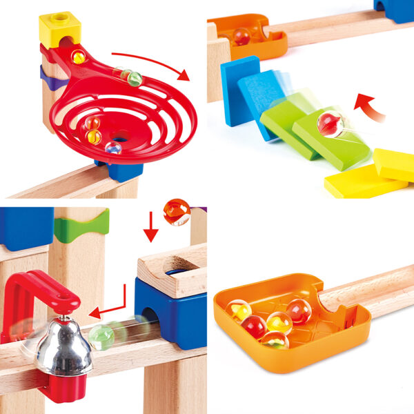 MARBLE DOMINO RALLY BLOCK SET – HAPE