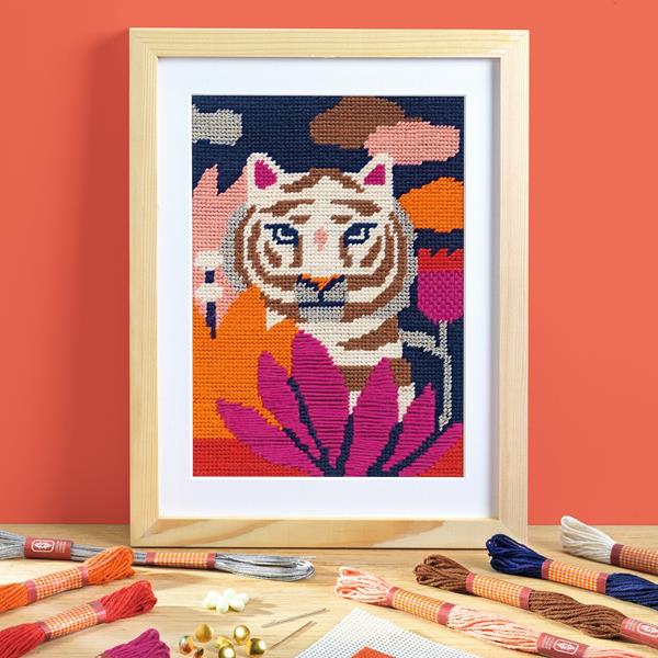 Needlepoint - Wild cat
